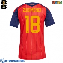 Fotballdrakt Dame Spania Martin Zubimendi #18 Hjemmedrakt VM 2026 Kortermet